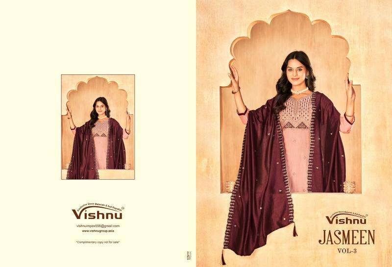 Vishnu jasmeen vol 3 Dress material wholesale market
