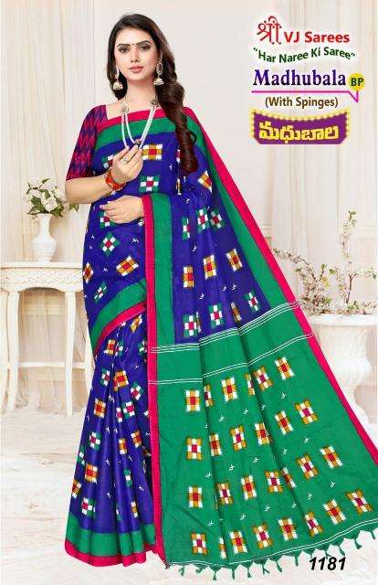 VJ madhubala vol-01 cotton printed Surat wholesale saree market
