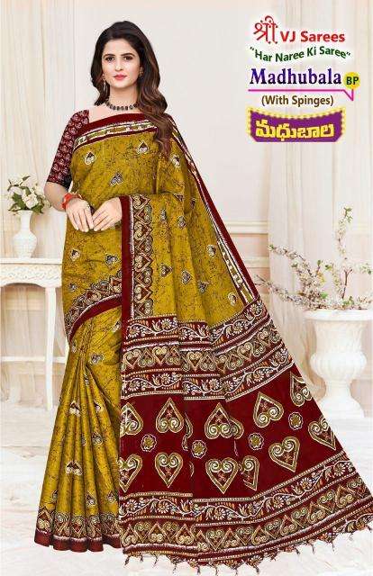 VJ madhubala vol-01 cotton printed Surat wholesale saree market