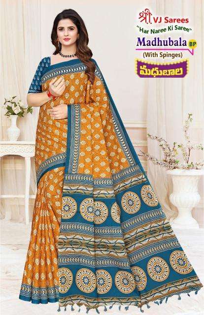 VJ madhubala vol-01 cotton printed Surat wholesale saree market