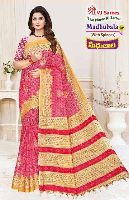 VJ madhubala vol-01 cotton printed Surat wholesale saree market