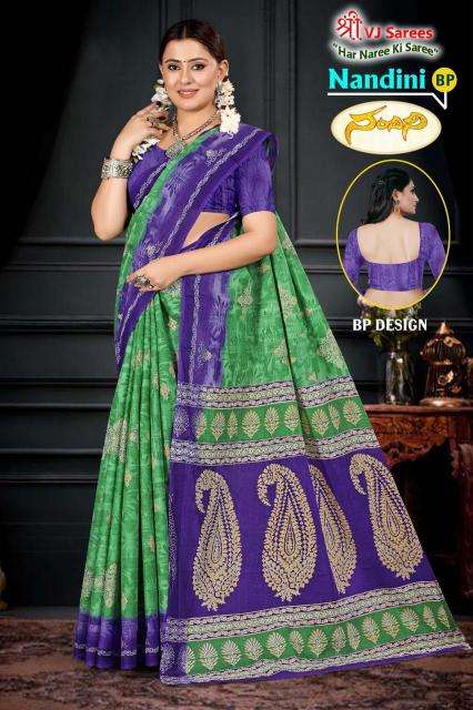 VJ nandini vol-01 cotton printed Surat designer saree wholesale