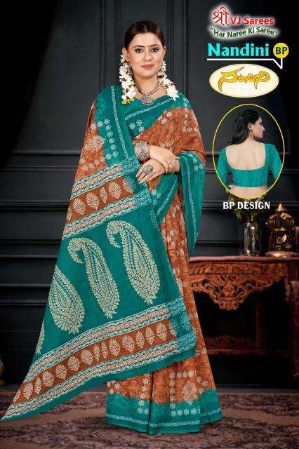 VJ nandini vol-01 cotton printed Surat designer saree wholesale