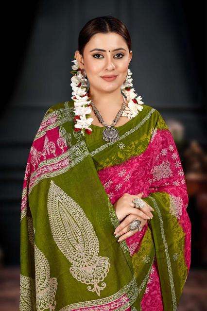 VJ nandini vol-01 cotton printed Surat designer saree wholesale