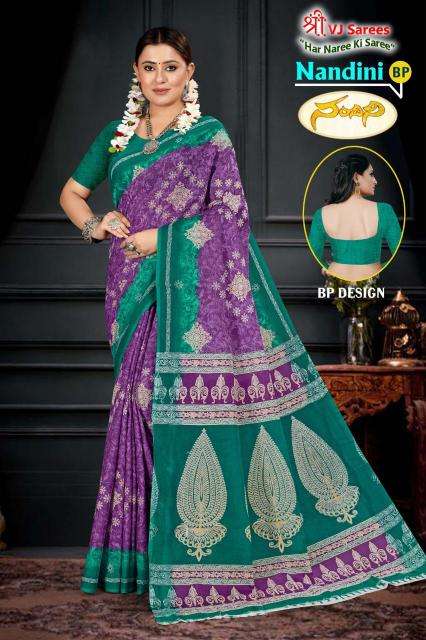 VJ nandini vol-01 cotton printed Surat designer saree wholesale