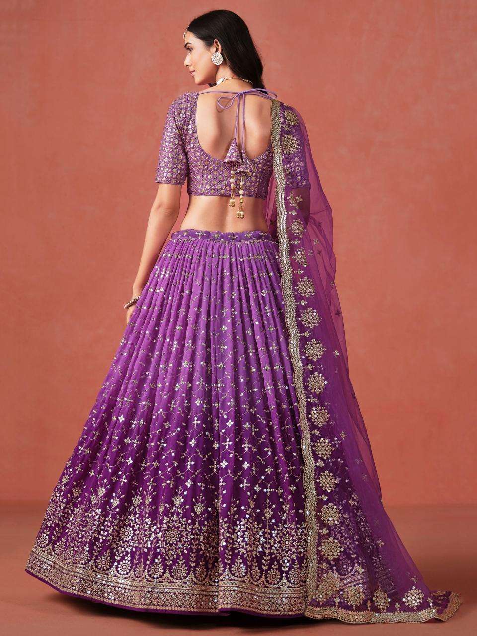 Zeel Clothing purple  Bridal lehenga in Kolkata