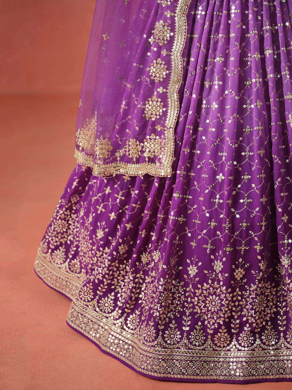 Zeel Clothing purple  Bridal lehenga in Kolkata