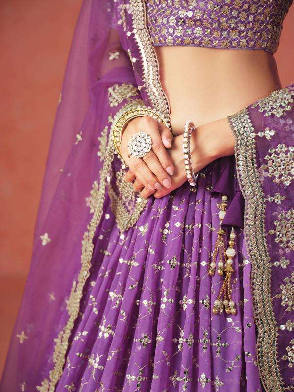 Zeel Clothing purple  Bridal lehenga in Kolkata