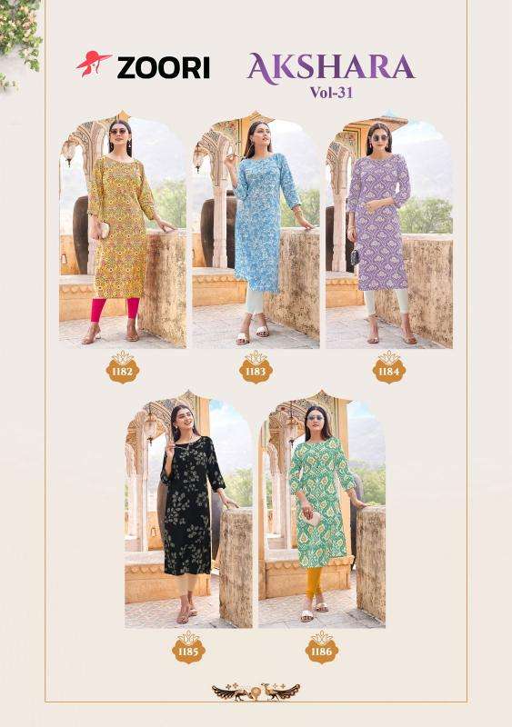 Zoori akshara vol 31 Kurti wholesale market Surat