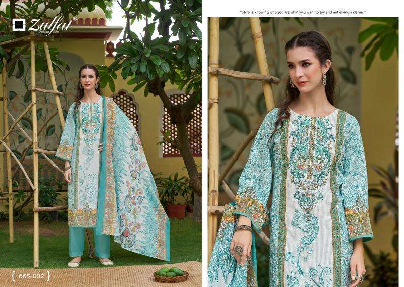 Zulfat designer suits venisha vol 2 Designer dress materials wholesale