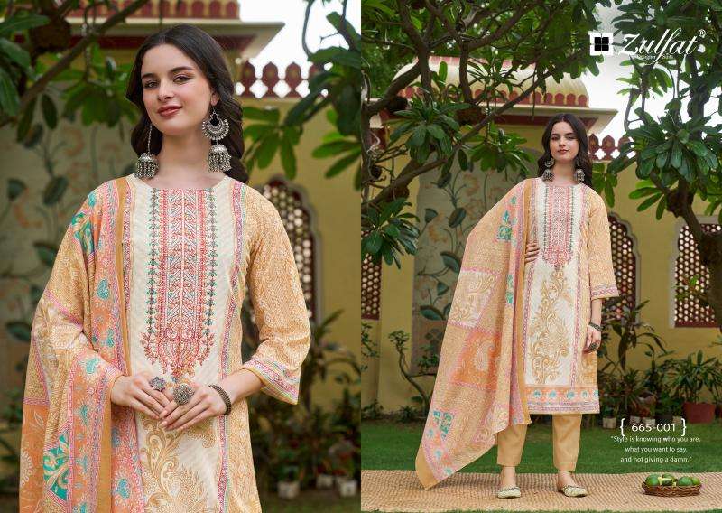 Zulfat designer suits venisha vol 2 Designer dress materials wholesale
