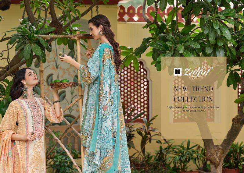 Zulfat designer suits venisha vol 2 Designer dress materials wholesale