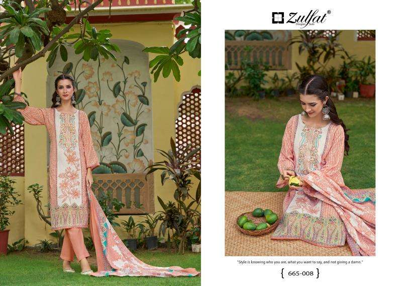 Zulfat designer suits venisha vol 2 Designer dress materials wholesale