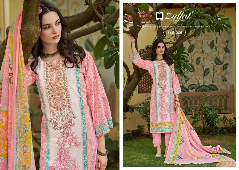 Zulfat designer suits venisha vol 2 Designer dress materials wholesale