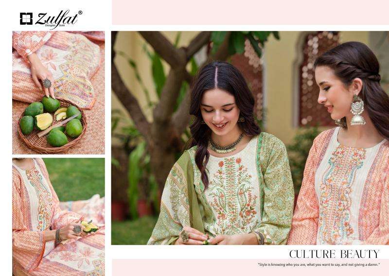 Zulfat designer suits venisha vol 2 Designer dress materials wholesale