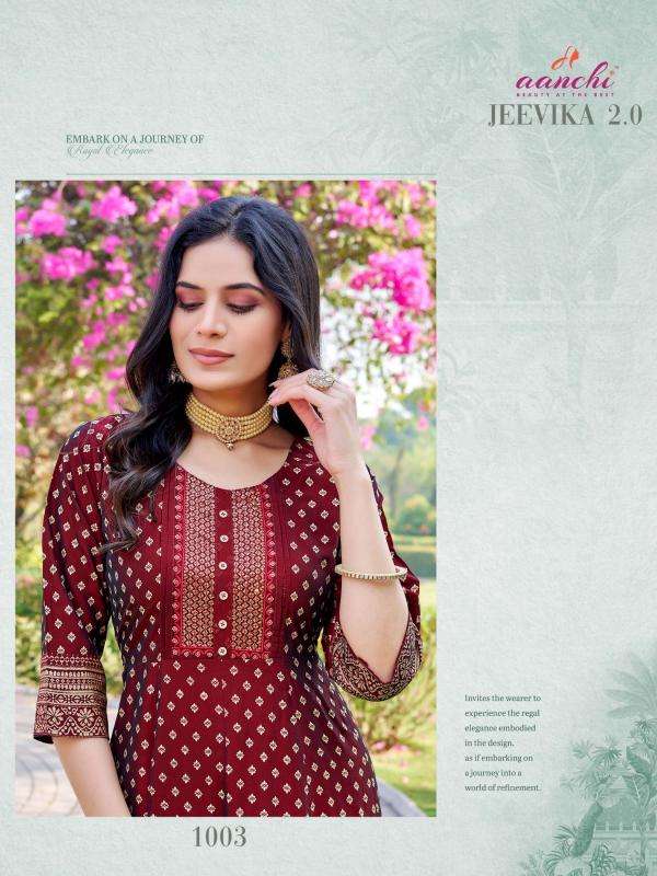 Aanchi jeevika 2.0 indian party wear kurtis images