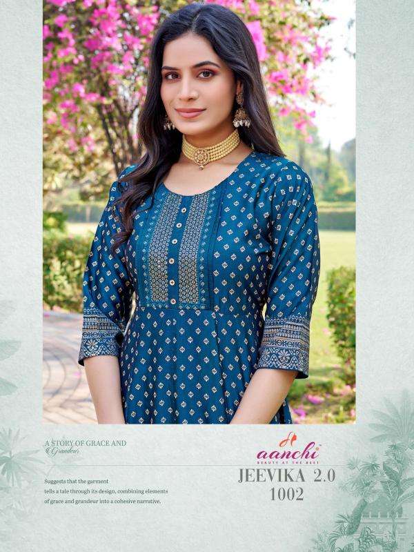 Aanchi jeevika 2.0 indian party wear kurtis images