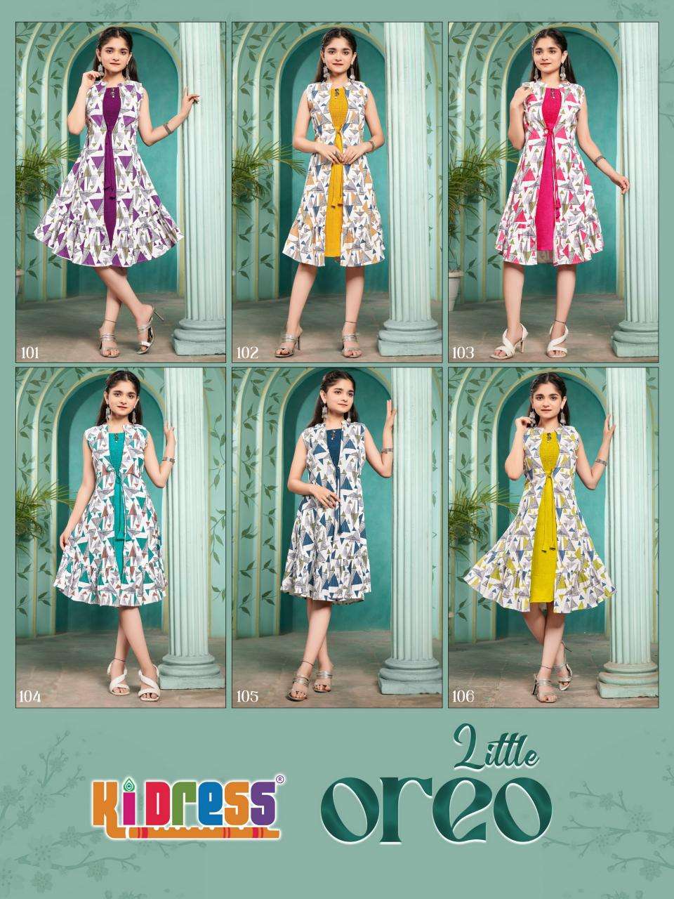 Aanchi little oreo indian kurti design