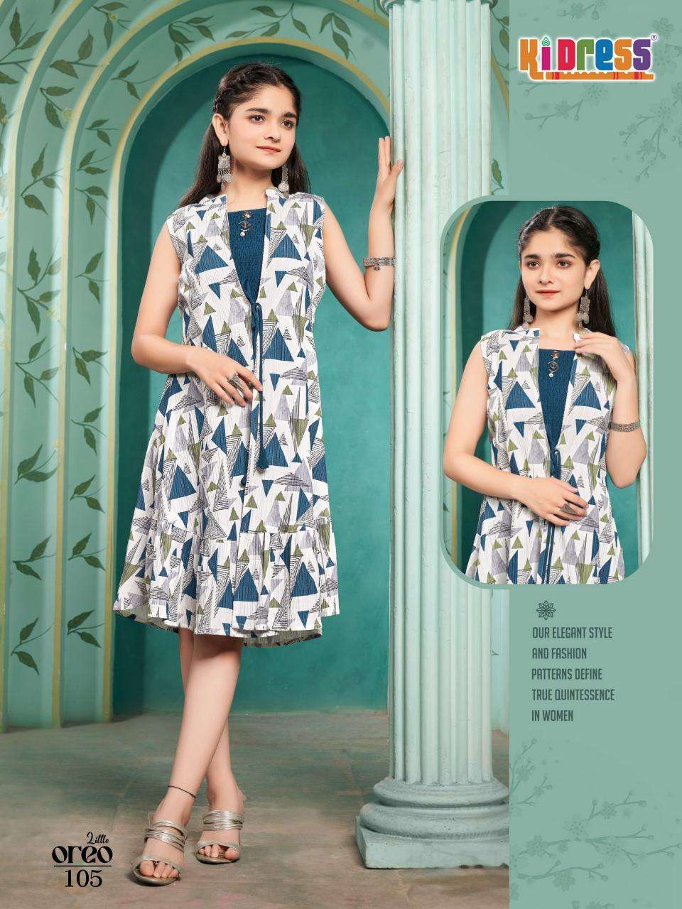 Aanchi little oreo indian kurti design