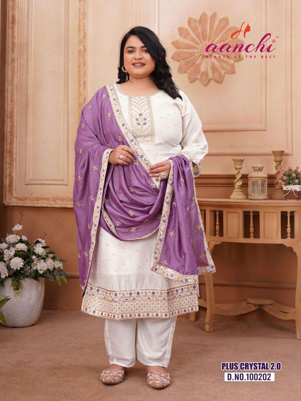 Aanchi plus crystal 2.0 kurtis indian dress