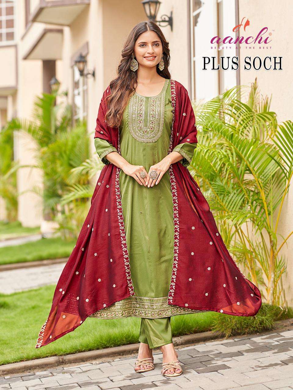 Aanchi plus soch south indian style kurtis