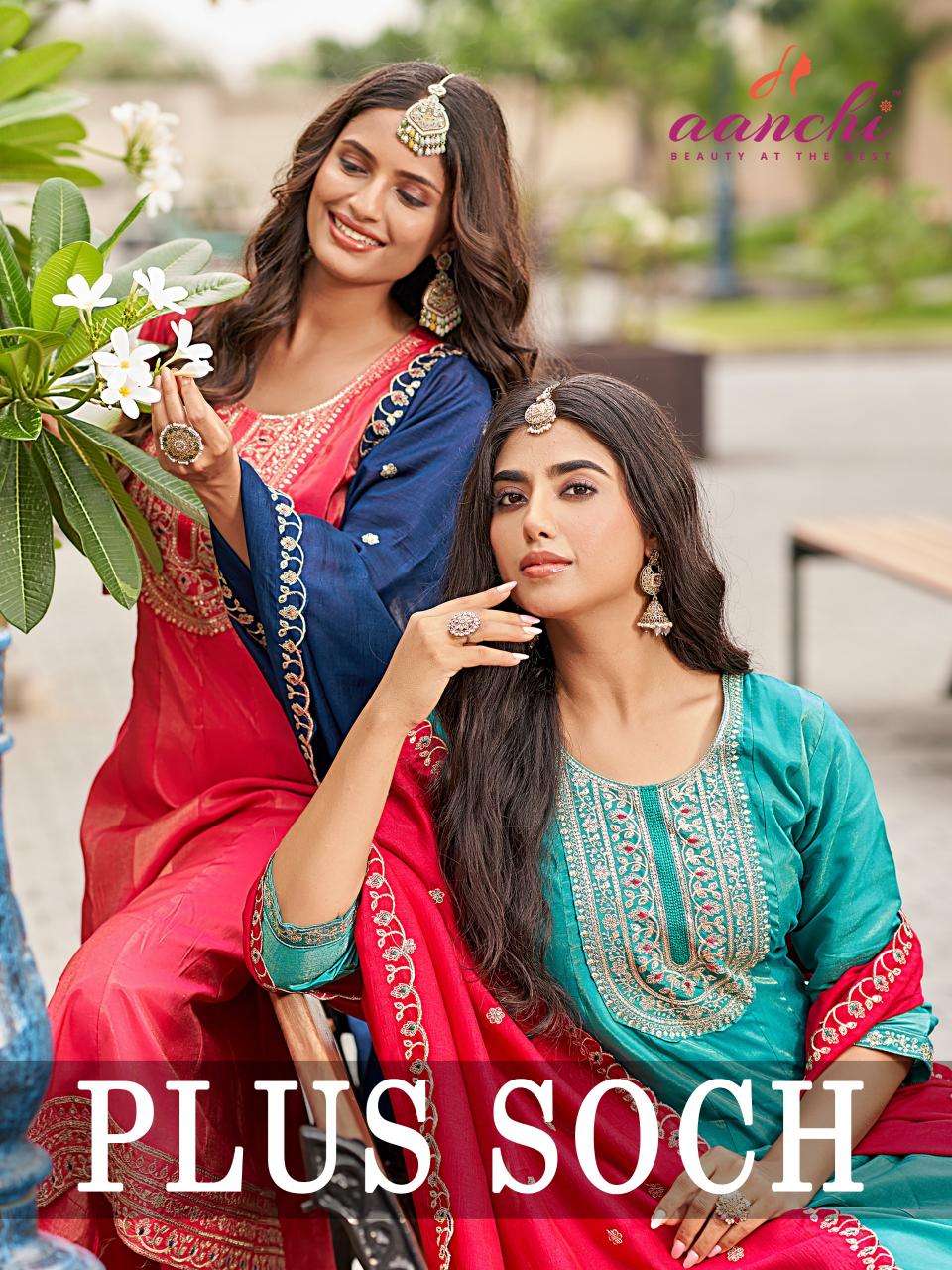 Aanchi plus soch south indian style kurtis