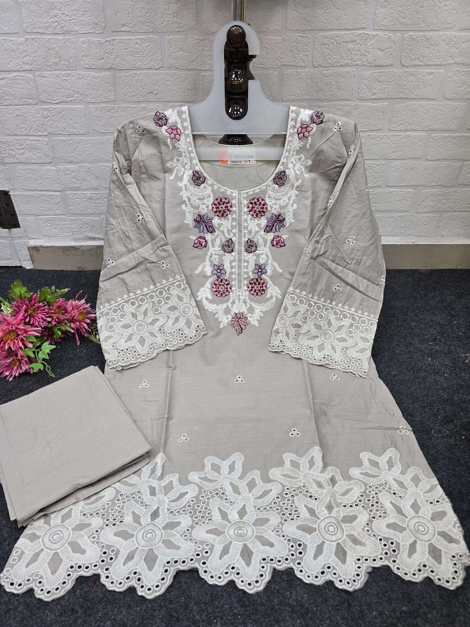 Afsana raheza lakhnavi style co ord set Kurti exporters in Ahmedabad