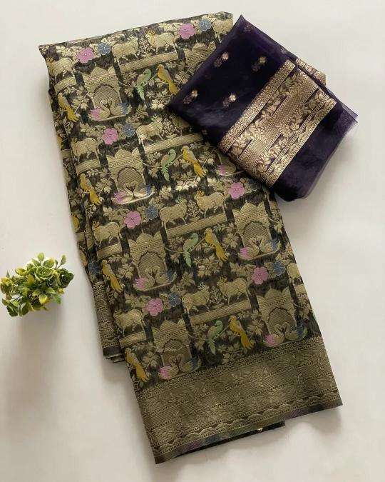 Akshara kora organza silk Saree exporters in Hyderabad