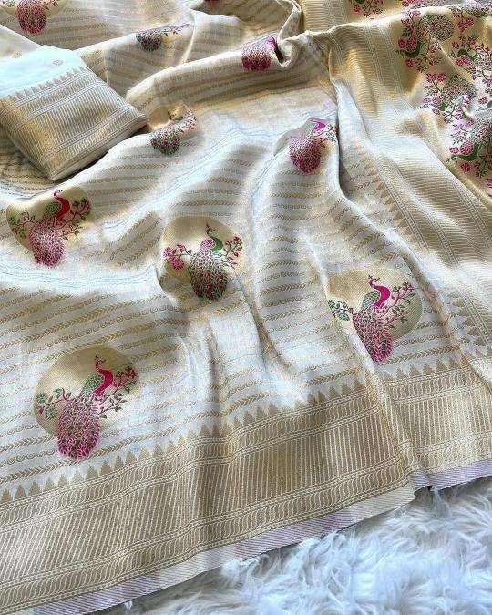 Akshara pure khadi crepe silk Indian Sarees wholesale prices