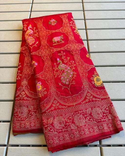 Akshara Pure soft banarasi Saree manufacturers in Surat