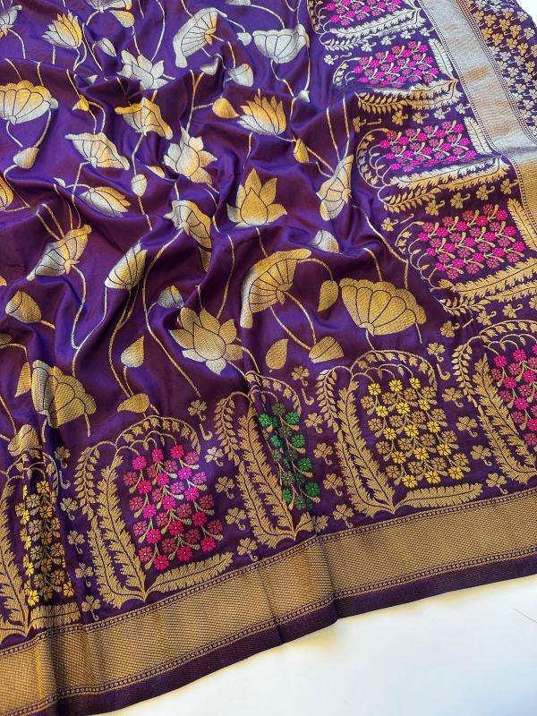 Akshara pure soft russian silk Wholesale saree market in Mumbai