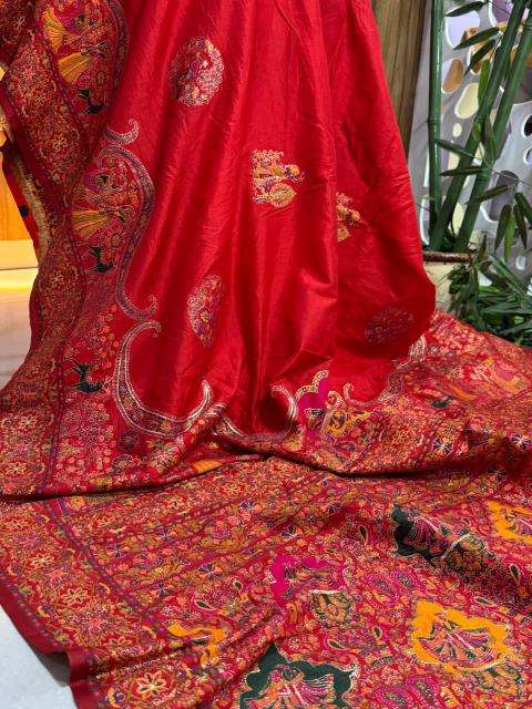 Akshara soft rajwadi pashmina silk Sarees manufacturers in Ahmedabad