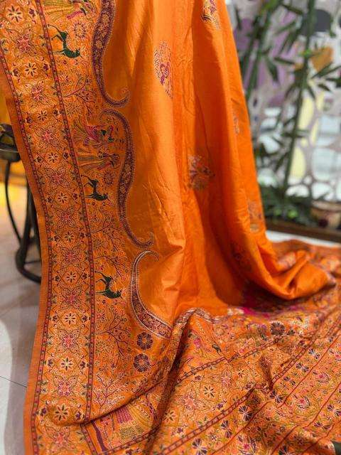 Akshara soft rajwadi pashmina silk Sarees manufacturers in Ahmedabad