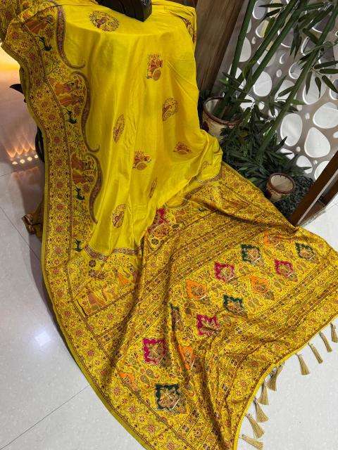 Akshara soft rajwadi pashmina silk Sarees manufacturers in Ahmedabad