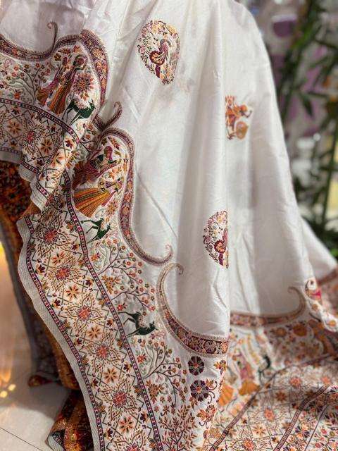 Akshara soft rajwadi pashmina silk Sarees manufacturers in Ahmedabad