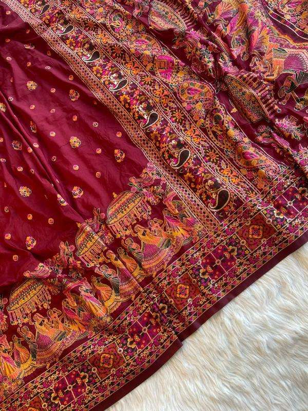 Akshara soft rajwadi pashmina silk Wholesale saree dealers in Surat