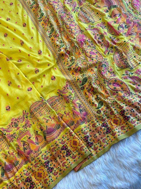 Akshara soft rajwadi pashmina silk Wholesale saree dealers in Surat