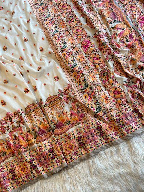 Akshara soft rajwadi pashmina silk Wholesale saree dealers in Surat