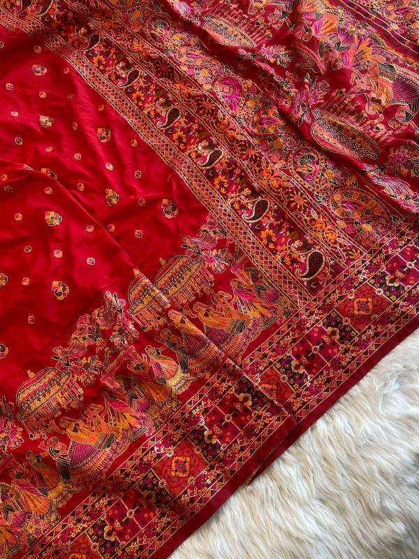 Akshara soft rajwadi pashmina silk Wholesale saree dealers in Surat