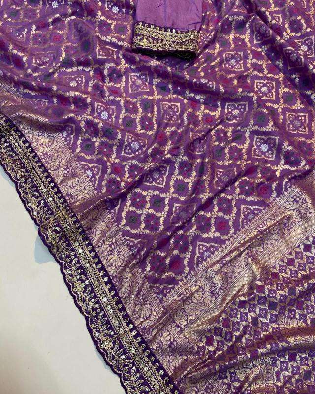 Akshara soft russian bandhej silk Saree wholesale market in India