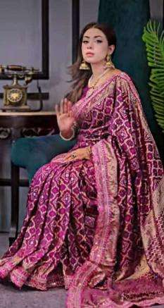 Akshara soft russian bandhej silk Saree wholesale market in India