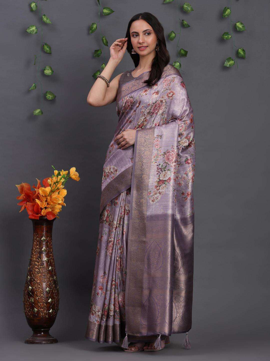 Akshara softy banasari south silk Saree wholesalers in Ahmedabad