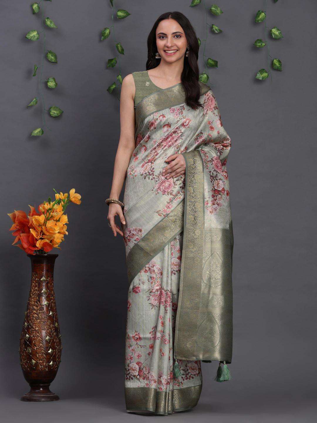 Akshara softy banasari south silk Saree wholesalers in Ahmedabad