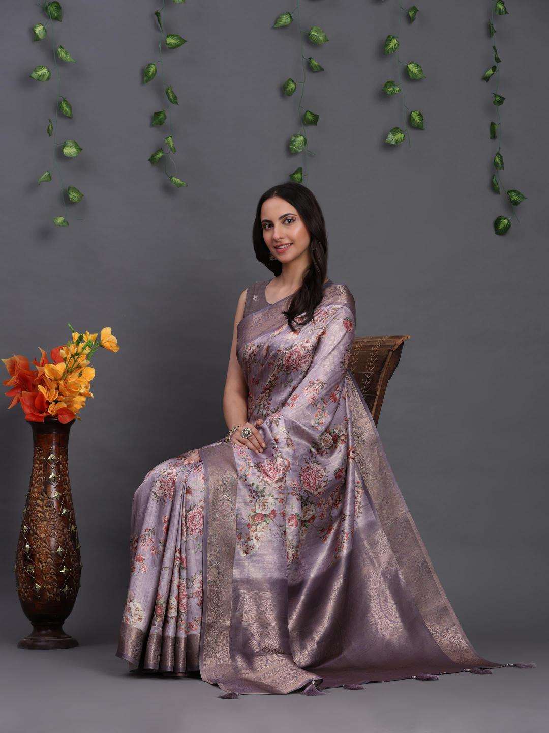 Akshara softy banasari south silk Saree wholesalers in Ahmedabad