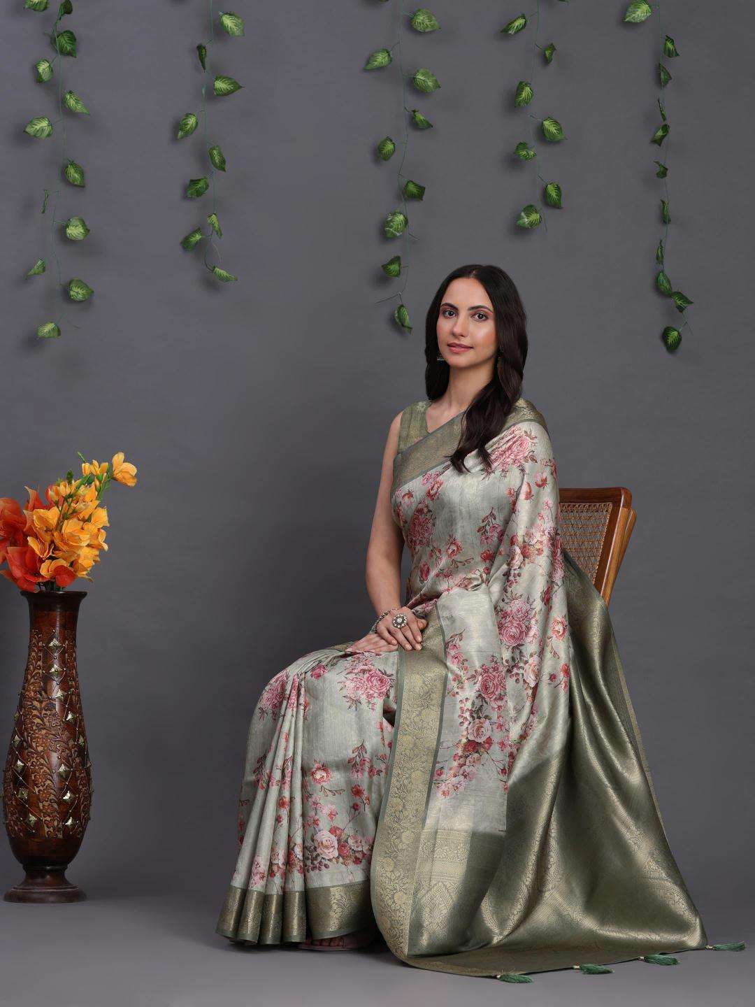Akshara softy banasari south silk Saree wholesalers in Ahmedabad