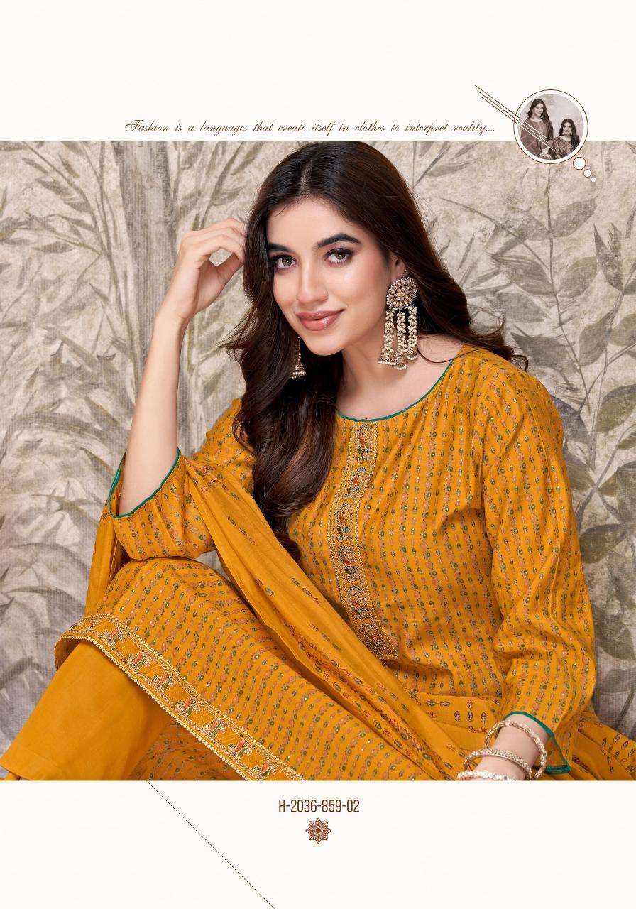 Alok suit heer 8 Dress materials manufacturers in ahmedabad