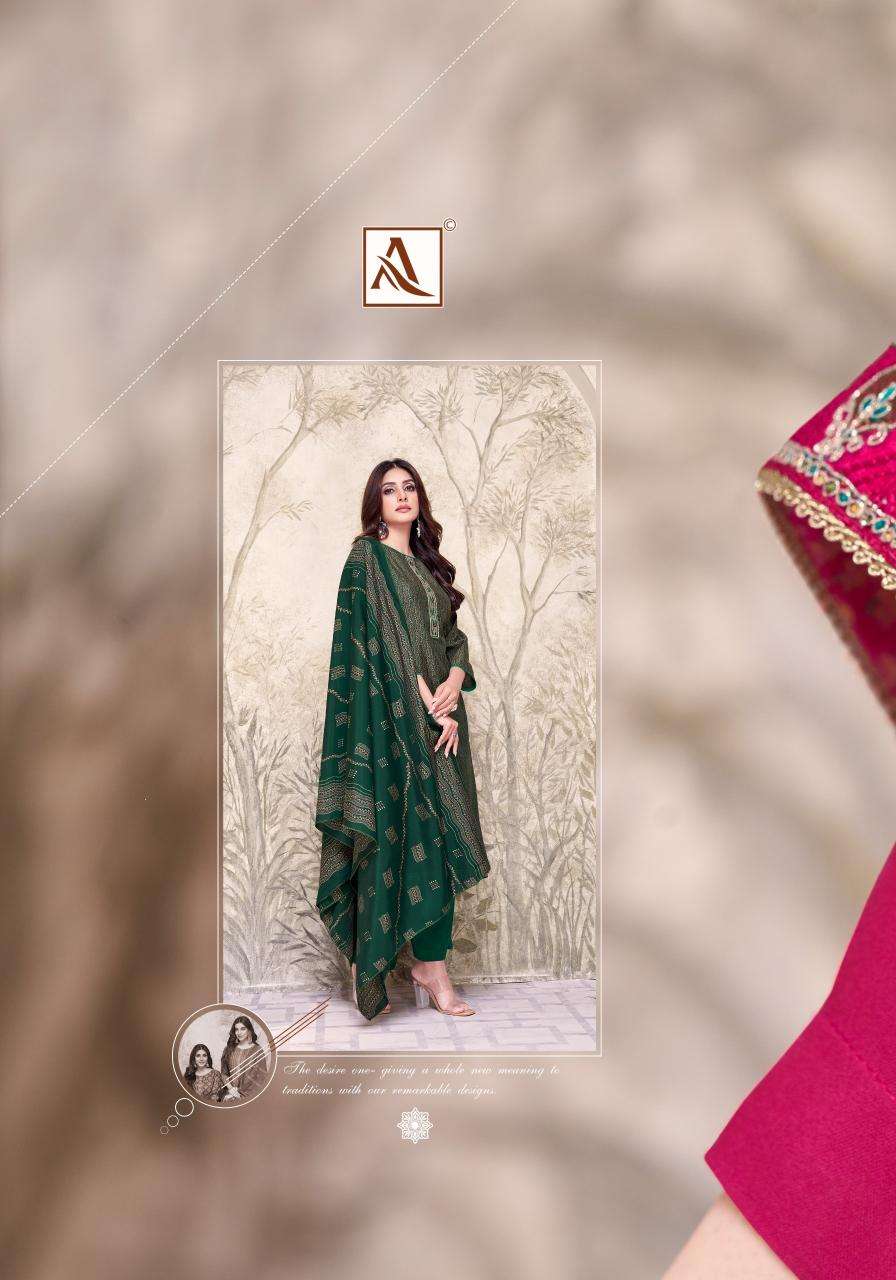 Alok suit heer 8 Dress materials manufacturers in ahmedabad