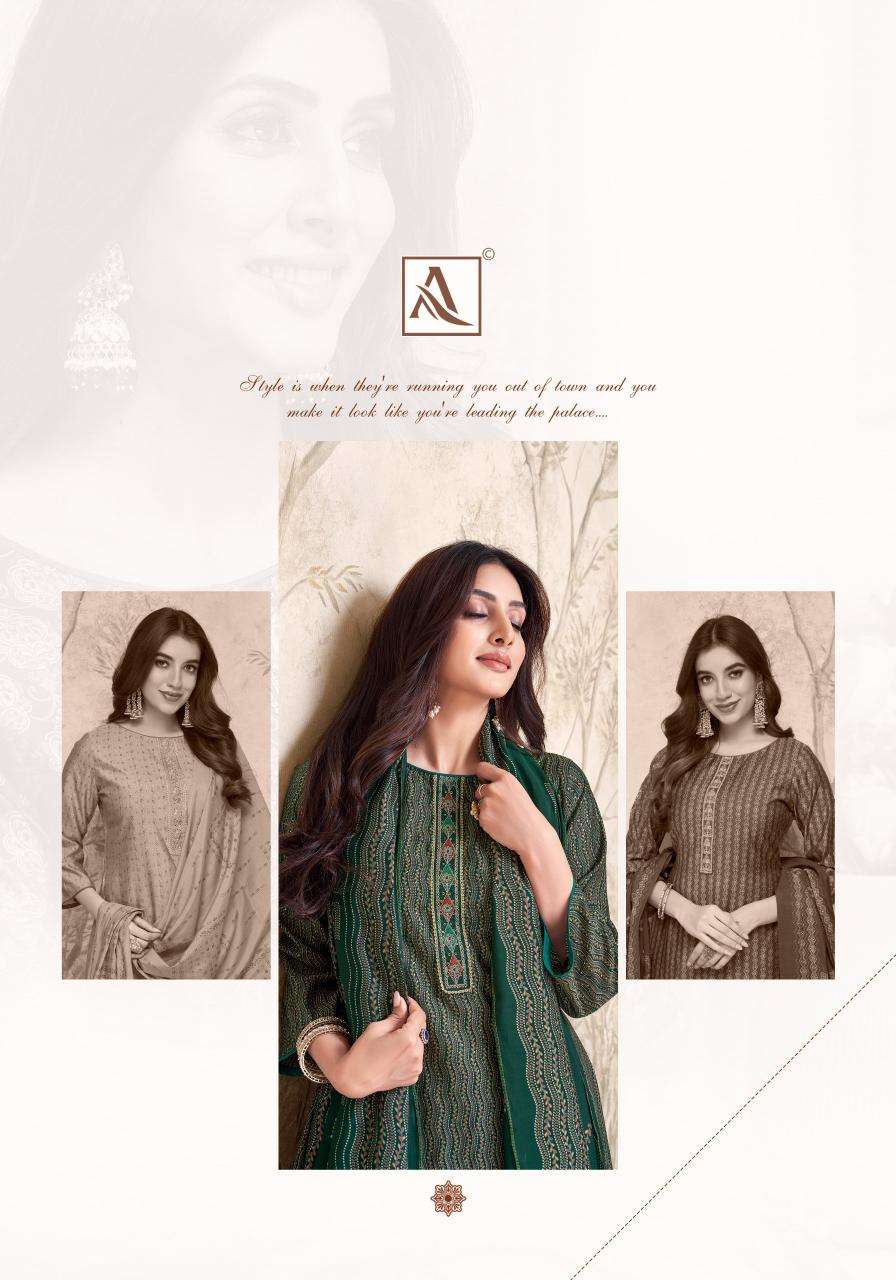 Alok suit heer 8 Dress materials manufacturers in ahmedabad