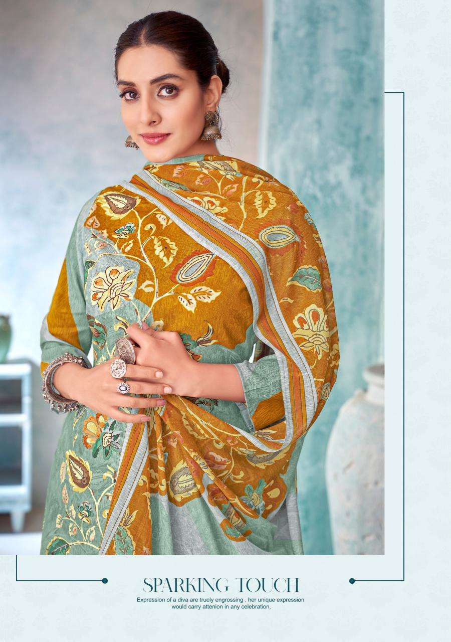 Alok suit hezal 2 Unstitched dress materials wholesale