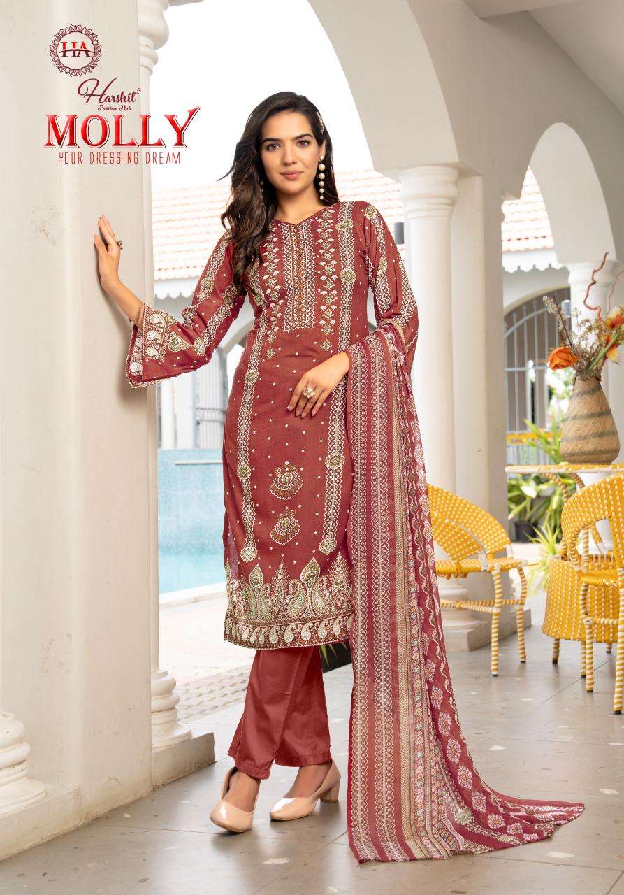 Alok suit molly Wholesale dress material suppliers